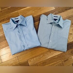 Lands’ End Mens No Iron Pinpoint Oxford dress shirts